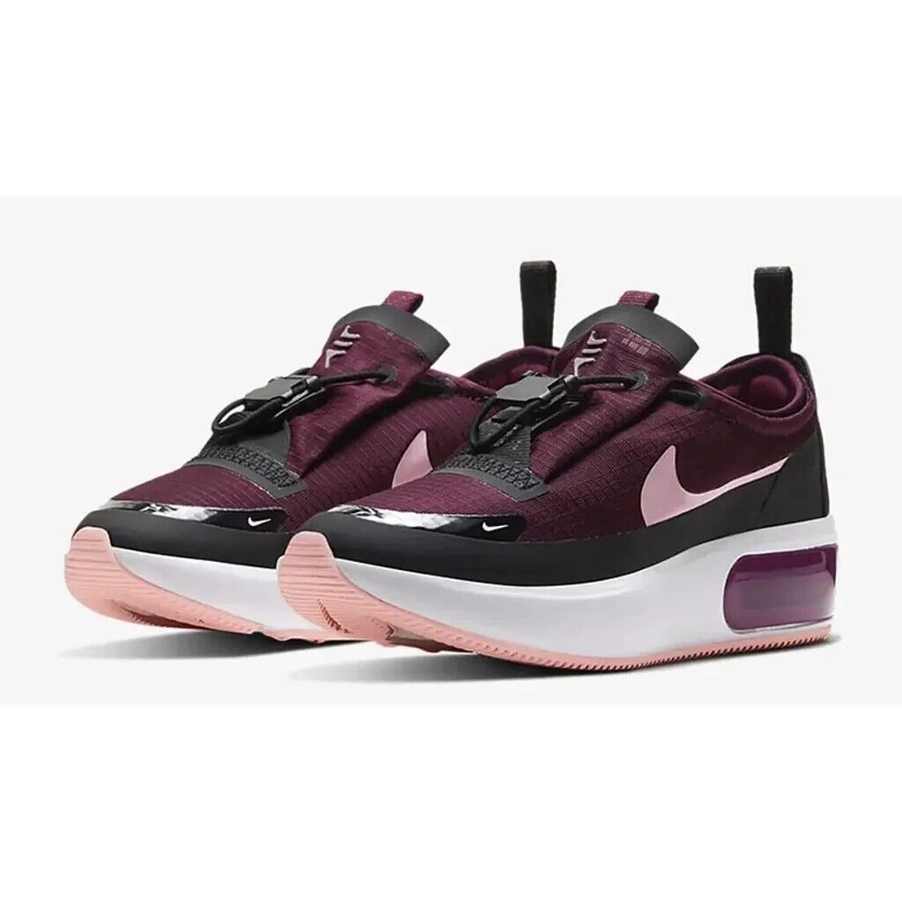 Nike Women's Air Max Dia Winter Running Shoes, Night Maroon / Bleached Coral NEW